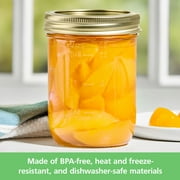 Mainstays 16 oz Mason Jars, Wide Mouth Pint Canning Jars with Lids and Rings, 12-Pack Glass Jars for Home Canning and Meal Prep