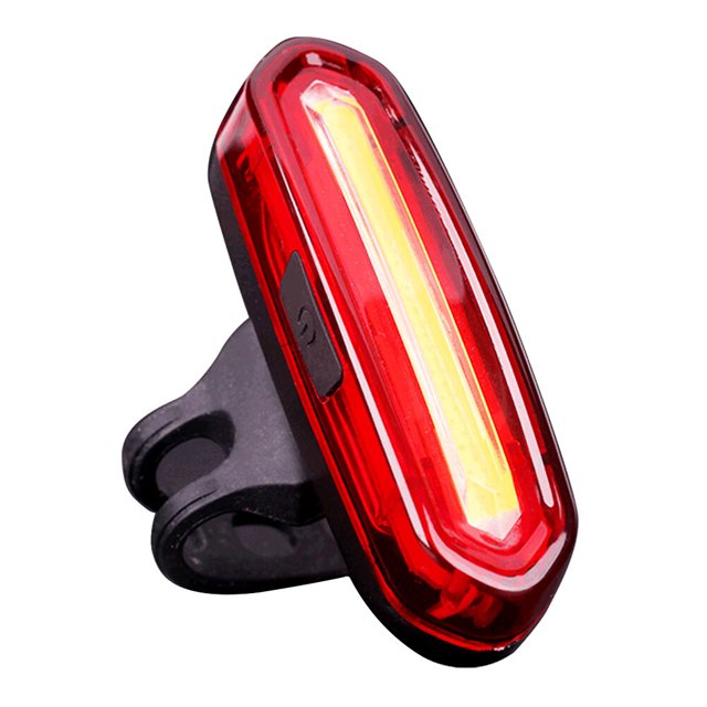 Kraftfull Lumen Cykel Bakljus Röd 1 Styck, Uppladdningsbar Cykellampa för Dag och Natt Cykling Belysning