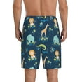 thumbnail image 6 of KLL Tropical Animals for Men's 1-Pack Shorts,Sleep Pajama Shorts for Men Soft Pj Shorts Men's Pajama Bottoms Sleepwear -X-Large, 6 of 7
