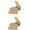A, variant on Lksixu Easter Decorations Wooden Bunny Ornament for Easter Festive Decoration MDF with Realistic Grain Ribbon Bow Tie Lightweight And Ideal for Home Or Table Decor Spring Decor for Party Holiday