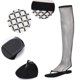 thumbnail image 5 of Bmisegm Summer New Flat Bottom Clip Foot Sandals Female Europe and The United States Foreign Trade Rhinestone Mesh Sandal Boots Sexy Sandals Womens Sandals Summer Black 8, 5 of 9