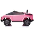 thumbnail image 2 of KingToys Pink Cybertruck Style Kids Ride On Truck 12V With Remote Control, 2 of 3