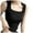 Black, variant on OSOLU Solid Color Women Ribbed Square Neck Tank Tops Backless Sleeveless Tops Basic Shirts Summer Tops Versatile Dailywear
