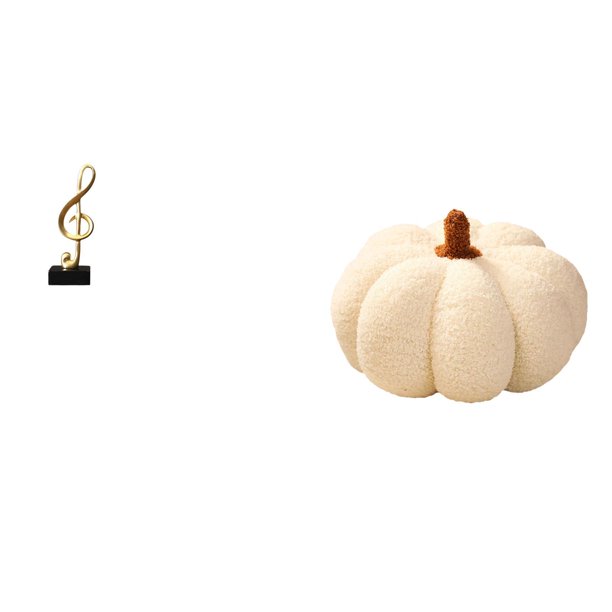 Escultura De Resina De Calabaza Melódica Con Armonía, Cojín De Peluche, Adorno Para Escritorio, Sofá, Cama, Habitación, Centro De Mesa Decorativo Creativo Para Inauguración De La Casa.