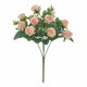 thumbnail image 3 of Ramo Artificial de Flores de Champán, Mini Rosa de Seda, Rosas Falsas Decorativas No Desvanecidas para Decoración de Salón de Hogar, 3 of 5