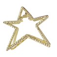 thumbnail image 3 of Fashion Hollow Alloy Shiny Star Hair Clip Small Dating Party Hairpin Gold, 3 of 4