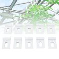 thumbnail image 3 of Greenhouse Base Fixture Set, Greenhouse Base Hook White Secure Connection Snap On  for Sunshade Net, 3 of 7