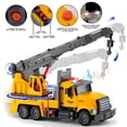 thumbnail image 4 of Camión grúa de ingeniería LerBao grande con luces y sonidos, 4 of 5