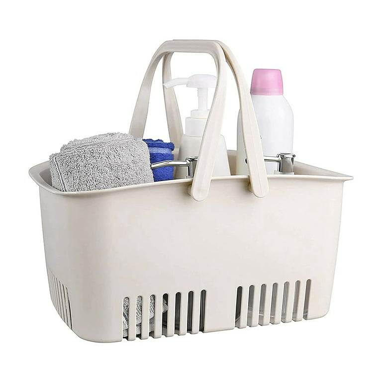 1pc Plastic Bathroom Bath Basket Blue Toiletries Storage And Shower  Organizer Basket