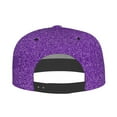 thumbnail image 4 of Gaeub Glitter Purple Flat Bill Snapback Hats Baseball Caps with Adjustable for Running Workouts and Outdoor Activities, 4 of 9