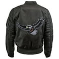 thumbnail image 2 of Ma Croix Mens Souvenir Bomber Jacket Premium MA-1 Flight Outerwear, 2 of 3