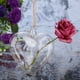 thumbnail image 5 of Botella de cristal colgante de la decoración del jardín del hogar del envase del terrario en forma de corazón de la flor de cristal, 5 of 5