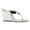 Silver, variant on YDN Women Open Round Toe Flip Flops Slip On Wedge High Heel Slides Sandals Casual Dress Thong Shoes Size 7 Black