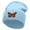 Lt Blue, variant on The Monarch Butterfly Embroidered 12 inch Acrylic Cuffed Long Beanie - Lt Blue OSFM
