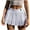 White, variant on asddcavvf Skirts for Women Women's Sexy Cute Pattern Skirt Thin Sexy Short Side Zipper Pleated Skirt