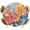 Multicolor, variant on Round Table Cover 55-60 Inch Pink Yellow Spring Floral Waterproof Reusable Table Cloth Round Fitted Vinyl Tablecloth with Elastic Edged for Parties Outdoors, Summer Flowers Dragonfly Watercolor