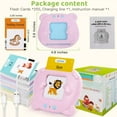 thumbnail image 4 of Talking Flash Cards Learning Toys with 255Pcs Cards Educational Words Learning Toys Flashcard Machine Words Card Reader Speech Therapy Educational Toy for Toddlers 2-6 Years Old-Pink, 4 of 8