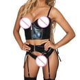 thumbnail image 5 of Gibobby Conjunto de lencería Sexy Sexy sin Lencería de Encaje para Mujer Anillo de Pijama Sexy Sexy Lencería Íntimos de una Pieza Plus Size Mujeres lencería(Negro, M), 5 of 5