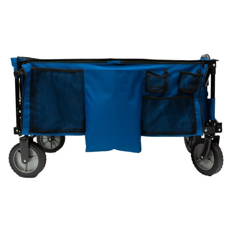 - Ozark Trail Quad Folding Wagon with Tailgate - Blue
