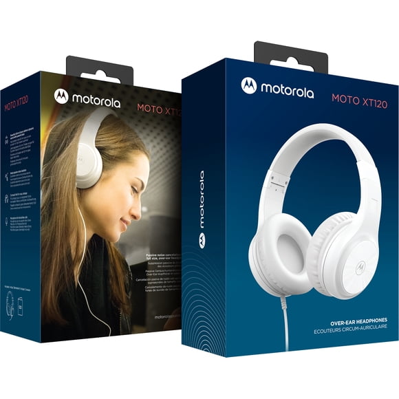 Audífonos Motorola Moto Xt120 Ligeros Blanco Nueva Línea 2022 Motorola XT120 Ligeros Diadema Over-Ear