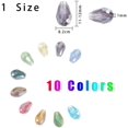 thumbnail image 4 of 1Box 1 Box 200 Pcs Crystal Abacus Faceted Drop Glass Beads Mixed Color AB-Color Faceted Jewelry Glass Beads Interval Loose Beads for DIY Pendants Necklace Bracelet Making, 4 of 6
