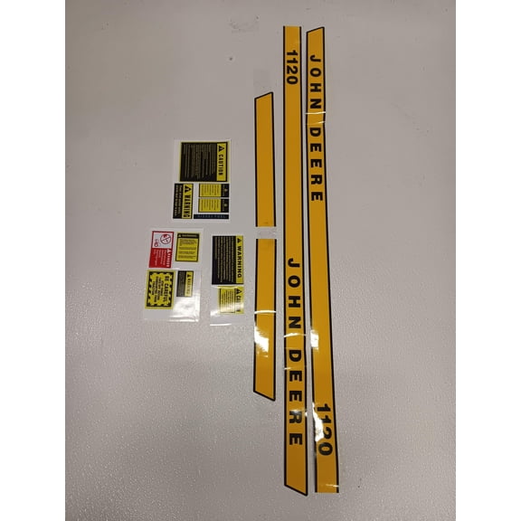 John Deere 1120 Tractor Decal Set with Caution Decals