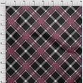 thumbnail image 3 of oneOone Polyester Lycra Fabric Tartan Check Print Sewing Fabric BTY 56 Inch Wide, 3 of 4