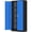 Black Blue, variant on SOLAURA 72 Inches Tall Metal Garage Storage Cabinets, Lockable Storage Cabinet with Doors and Adjustable Shelves for Office, Home, Shops, Garage, Black