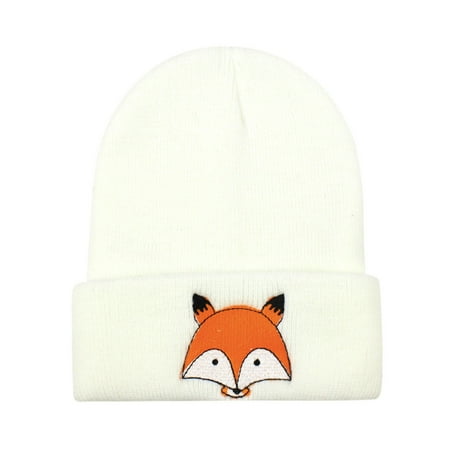 

DNDKILG Children Winter Beanie Infant Baby Toddler Ski Cap Knitted Hat for Girl Boy White 6M-5Y