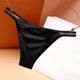 thumbnail image 3 of Bragas sedosas para mujer, Tanga fino, ropa interior de seda de hielo, cinturón brillante, Bikini de tiro bajo, lencería cómoda y transpirable, 3 of 5