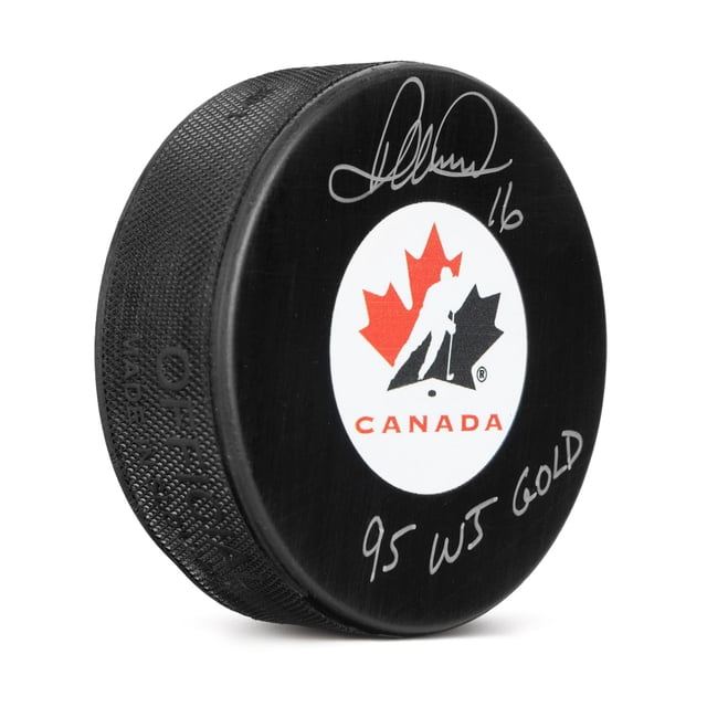 Darcy Tucker Rondelle du Logo de Hockey Canada Signée par Équipe Canada