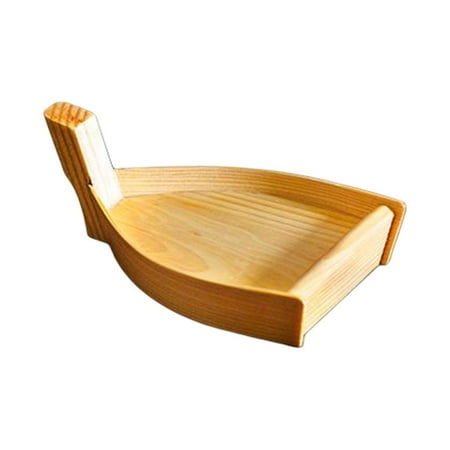 

Wooden Sushi Boats Tray Serving Platter Handmade for Christmas Sashimi BBQ M
