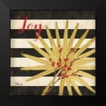 thumbnail image 2 of Brent, Paul 12x12 Black Modern Framed Museum Art Print Titled - Holiday Palm Leaf IV, 2 of 5