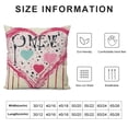 thumbnail image 5 of SHANXI  Pillow Covers Heart Truck Decor Pink Stripe Throw Pillow Covers Cushion Case Decoration for Home Sofa Couch Chair 22x22in, 5 of 5