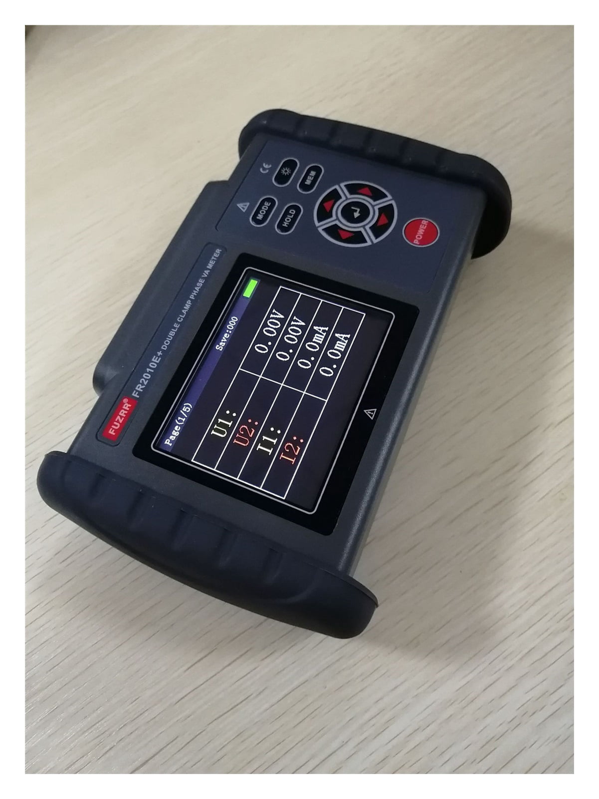 FR2010E+ Double Clamp Phase Voltmeter For Measuring Voltage, Current, Power, Power Factor, Frequency, And Phase