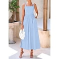 thumbnail image 3 of Vestido largo KIRUNDO para mujer, sin mangas, sin mangas, color azul claro, 3 of 9