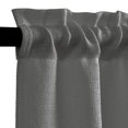 thumbnail image 2 of Curtainking Grey Kitchen Curtains Rod Pocket Short Curtains Semi Sheer Cafe Curtains 36x24 inch Half Window Treatments 2 Panels, 2 of 7