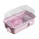 thumbnail image 5 of Jaula para hámster con ventilación transparente, casa de juegos y ejercicio, hábitat portátil creativo Rosa, 5 of 9
