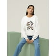 thumbnail image 2 of Dragonflies On Paper Sweatshirt Women -Fab Funky Designs, Female 3X-Large, 2 of 4