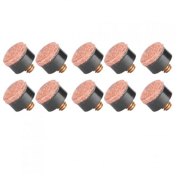 Kit De Puntas De Taco De 10 Piezas, Accesorios Suaves Resistentes Al Desgaste Para Billar, Fácil Bricolaje Con Punta De Repuesto