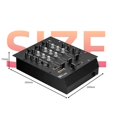 thumbnail image 4 of 3-Channel USB DJ Mixer with Built-in Audio Interface US Plug, 4 of 5