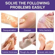 Mooyam 5 Pack Lavender Foot Peel Mask Baby Foot Exfoliant Feet Peel Mask