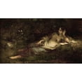 thumbnail image 2 of Jean-François Millet 18x12 Gold Ornate Wood Frame and Double Matted Museum Art Print Titled - At Rest, 2 of 4