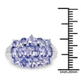 thumbnail image 3 of 3.08 Carat Genuine Tanzanite .925 Sterling Silver Ring QJ Model, 3 of 3
