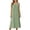Green, variant on Admvng Women's Nightgown Sleeveless Square Neck Pajama Ruffled Straps Casual Sleep Dress