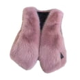 thumbnail image 5 of YMNXA Women'S Fuzzy Vest Sleeveless Open Front Solid Color Comfortable Warm Thick Jacket Coat For Daily Wear Pink Xl, 5 of 7