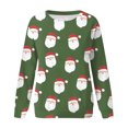 thumbnail image 2 of Gibobby Sudadera navideña Mujer Navidad manga larga cuello redondo moda casual invierno y otoño pulóver sudadera(AG,XG), 2 of 4
