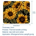 thumbnail image 5 of Sunflower Square Desk Mat, 8.3x9.8 Inch, Non-Slip Rubber Bottom, Printed, Suitable for Office and Gaming - Gaming Mousepad and Mouse Pad, 5 of 6