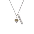 thumbnail image 2 of Delight Jewelry Two-tone Celtic Knot Trinity Band Spinner Silvertone Mother Daughter Bar Charm Necklace, 23", 2 of 4