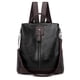 thumbnail image 5 of Mochila para mujer, bolso de PU para mujer, mochila de viaje retro informal para exteriores, bolso antirrobo, 5 of 6